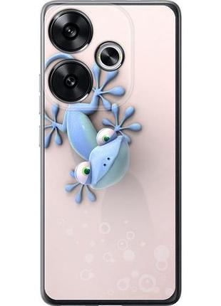 Чехол на xiaomi poco f6 геккончик из силикона fch_0153582