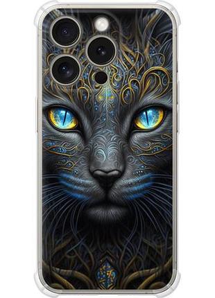 Чехол на iphone 15 pro кошка из силикона fch_0152321