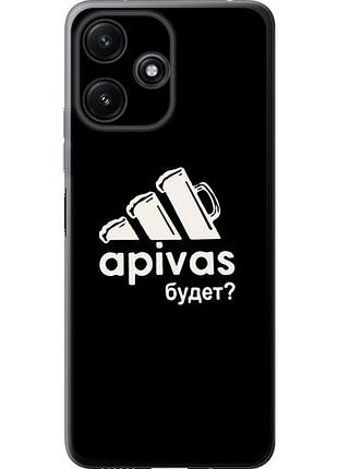 Чехол на xiaomi poco m6 pro 5g а пивас из силикона fch_0151831