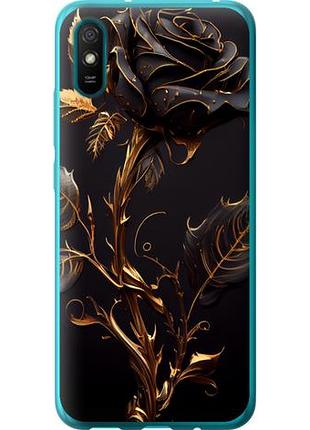 Чехол на xiaomi redmi 9a роза 3 из силикона fch_0001392