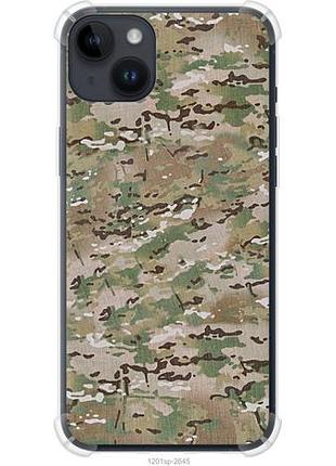 Чехол на iphone 14 plus камуфляж v5 из силикона fch_0153376