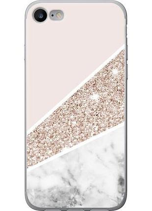 Чехол на iphone 8 пастельный мрамор из пластика fch_0151095