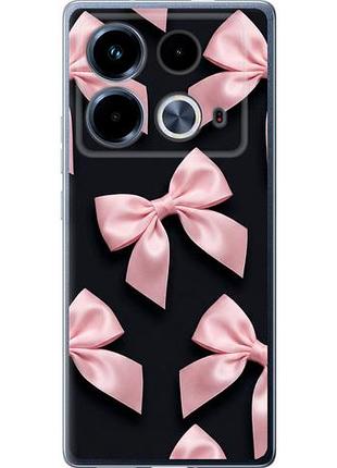 Чехол на infinix note 40 coquette ribbons dark coquette из силикона fch_0149925