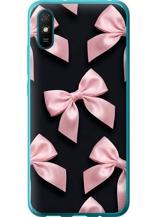 Чехол на xiaomi redmi 9a coquette ribbons dark coquette из силикона fch_0149836