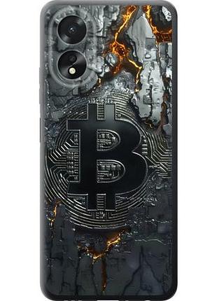 Чехол на oppo a38 4g раскаленный биткойн из силикона fch_0150520