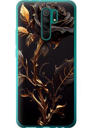 Чехол на xiaomi redmi 9 роза 3 из силикона fch_0001394