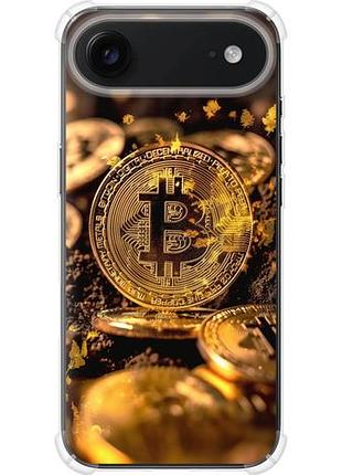 Чехол на iphone 17 air золотая лихорадка биткойна из силикона fch_0151325