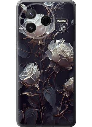Чехол на xiaomi poco f7 pro розы 2 из силикона fch_0152208