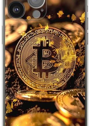 Чехол на iphone 13 pro max золотая лихорадка биткойна из силикона fch_0151263