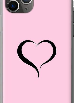 Чехол на iphone 11 pro max сердце 1 из пластика fch_0153851
