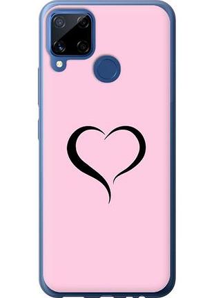 Чехол на realme c15 сердце 1 из силикона fch_0153868