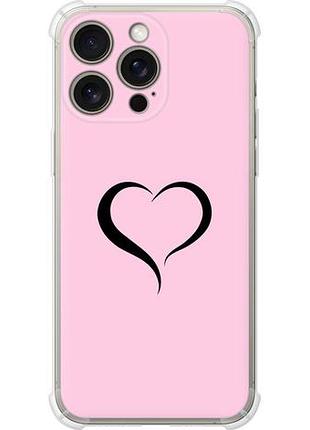 Чехол на iphone 15 pro max сердце 1 из силикона fch_0153936