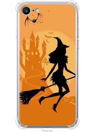 Чехол на iphone 7 ведьма на метле из силикона fch_0154292