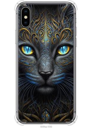 Чехол на iphone x кошка из силикона fch_0152314