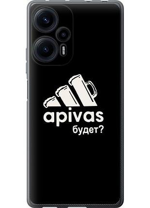 Чехол на xiaomi redmi note 12 turbo а пивас из силикона fch_0151773