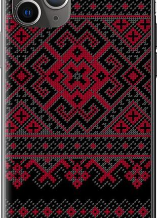 Чехол на iphone 11 pro max вышиванка 52 из пластика fch_0153977