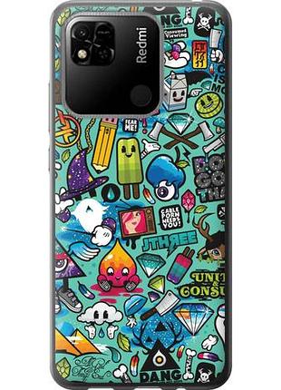 Чехол на xiaomi redmi 10a стикер бомбинг 1 из пластика fch_0000804