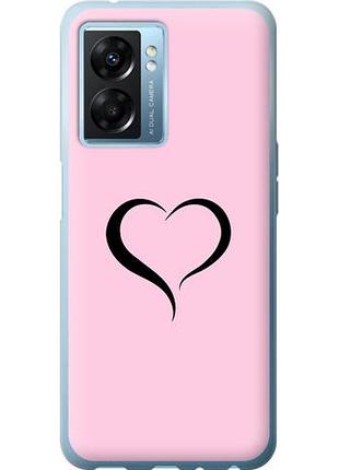 Чехол на oppo a77 5g сердце 1 из силикона fch_0153860