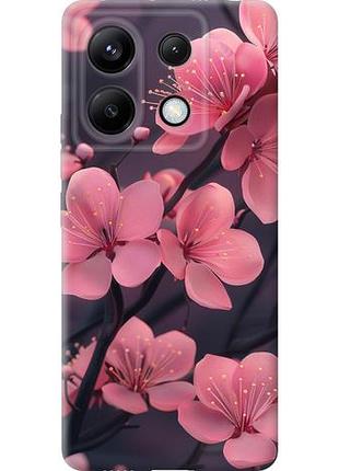 Чехол на xiaomi redmi note 13 pro 5g пурпурная сакура из силикона fch_0150038