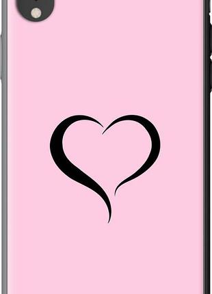 Чехол на iphone xr сердце 1 из силикона fch_0153951