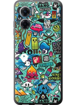 Чехол на xiaomi redmi 10 5g стикер бомбинг 1 из силикона fch_0153340