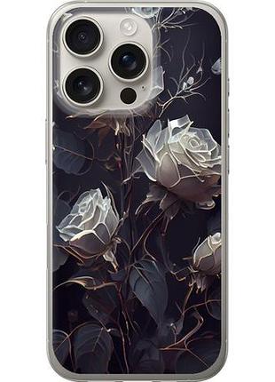 Чехол на iphone 16 pro розы 2 из силикона fch_0142519