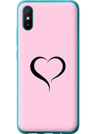 Чехол на xiaomi redmi 9a сердце 1 из силикона fch_0004092