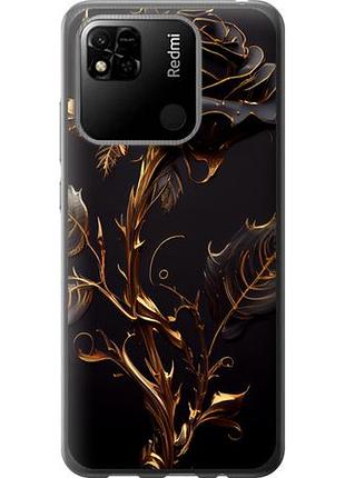 Чехол на xiaomi redmi 9c роза 3 из силикона fch_0001393