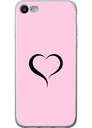 Чехол на iphone 8 сердце 1 из пластика fch_0153957