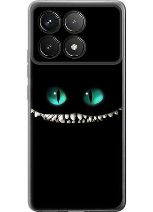 Чехол на xiaomi poco f6 pro чеширский кот из силикона fch_0151969