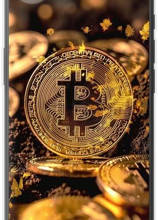 Чехол на iphone 16e золотая лихорадка биткойна из силикона fch_0151326