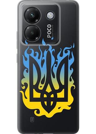 Чехол на xiaomi poco m7 pro 5g герб из силикона fch_0151716
