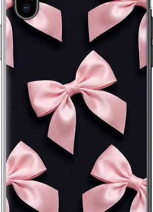 Чехол на iphone xs coquette ribbons dark coquette из силикона fch_0149938