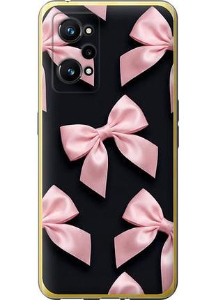 Чехол на realme gt neo 3t coquette ribbons dark coquette из силикона fch_0149930