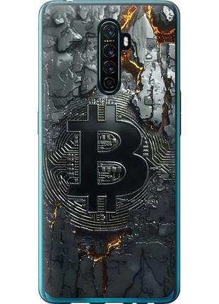 Чехол на oppo reno ace раскаленный биткойн из силикона fch_0150496