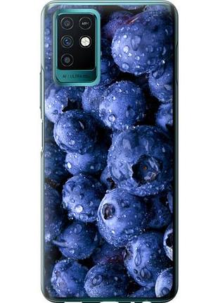 Чехол на infinix note 10 голубика из силикона fch_0152858