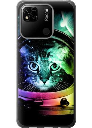 Чехол на xiaomi redmi 9c кот-астронавт из силикона fch_0045673