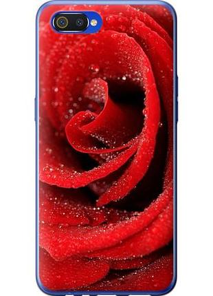 Чехол на realme c2 красная роза из пластика fch_0154116
