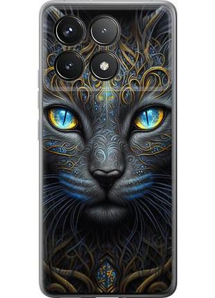 Чехол на xiaomi poco f6 pro кошка из силикона fch_0152341