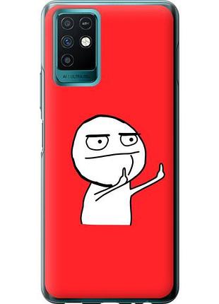 Чехол на infinix note 10 мем из силикона fch_0155117