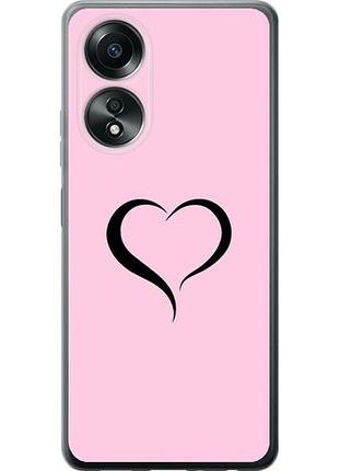 Чехол на oppo a58 4g сердце 1 из силикона fch_0153886