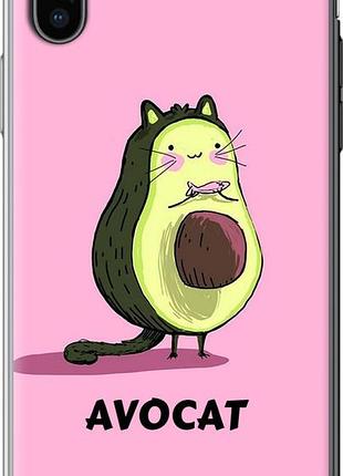 Чехол на iphone xs avocat из силикона fch_0153187