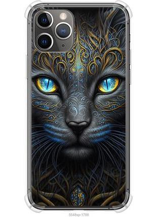 Чехол на iphone 11 pro кошка из силикона fch_0152347