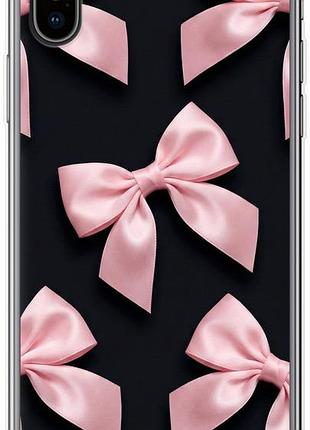 Чехол на iphone x coquette ribbons dark coquette из силикона fch_0149933