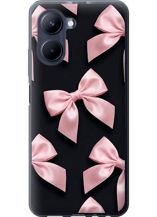 Чехол на realme c33 coquette ribbons dark coquette из силикона fch_0149870