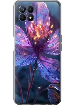 Чехол на realme narzo 50 магический цветок из силикона fch_0151600