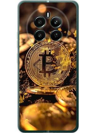 Чехол на realme 12+ золотая лихорадка биткойна из силикона fch_0151287