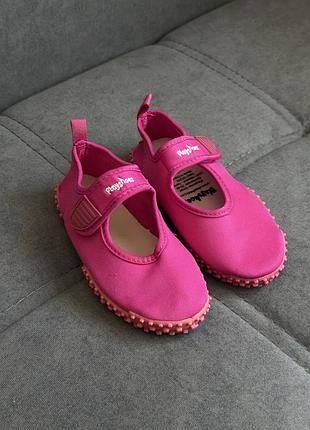 Аквавзуття для дівчинки playshoes рожеве | коралки | пляжне взуття