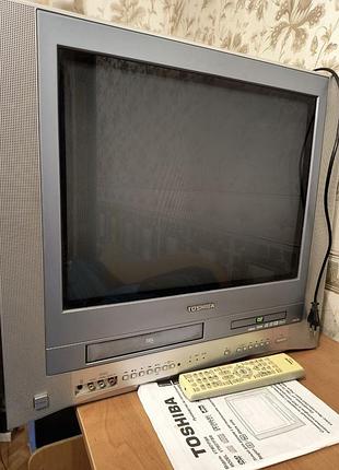 Телевізор toshiba з відеопрогравачем та dvd