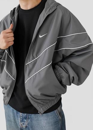 Спортивна оверсайз вітровка з плащівки в стилі 90-их nike
